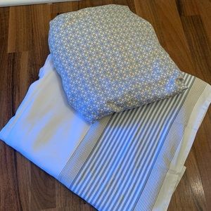 Serena and Lily crib skirt and sheets